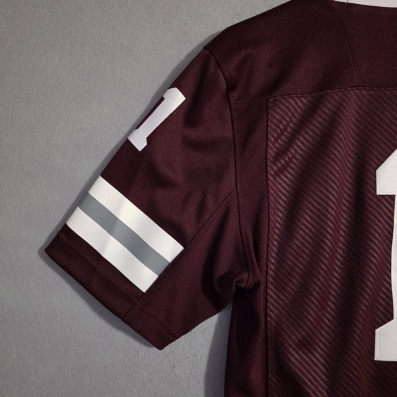 Adidas Mens #1 Mississippi State Bulldogs Maroon Football Jersey Size Small - Picture 12 of 12